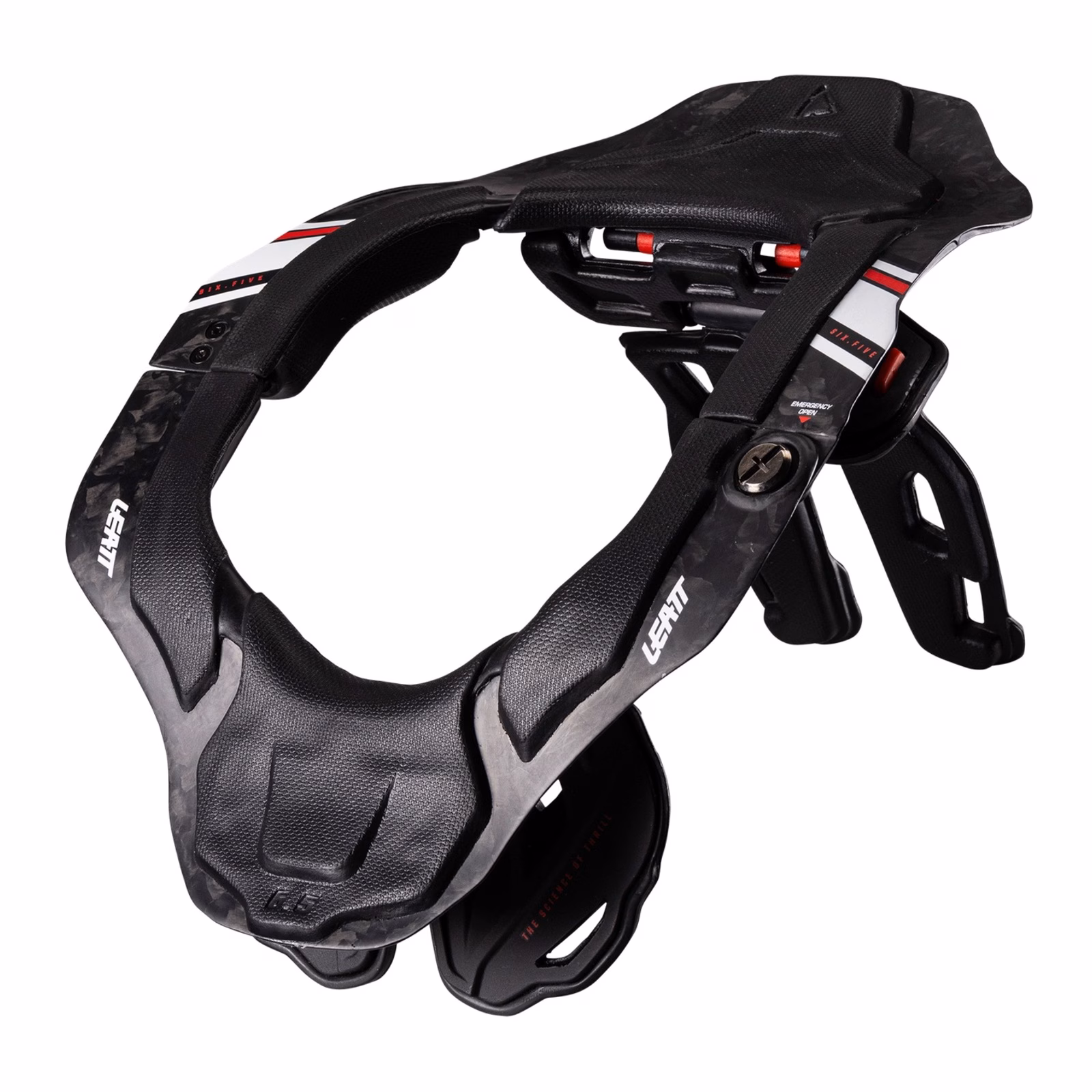 Leatt Neck Brace 6.5 Carbon - Black / White - Image 1