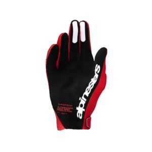 Alpinestars Supertech Motocross Gloves Fire Red/Black/White - Image 2