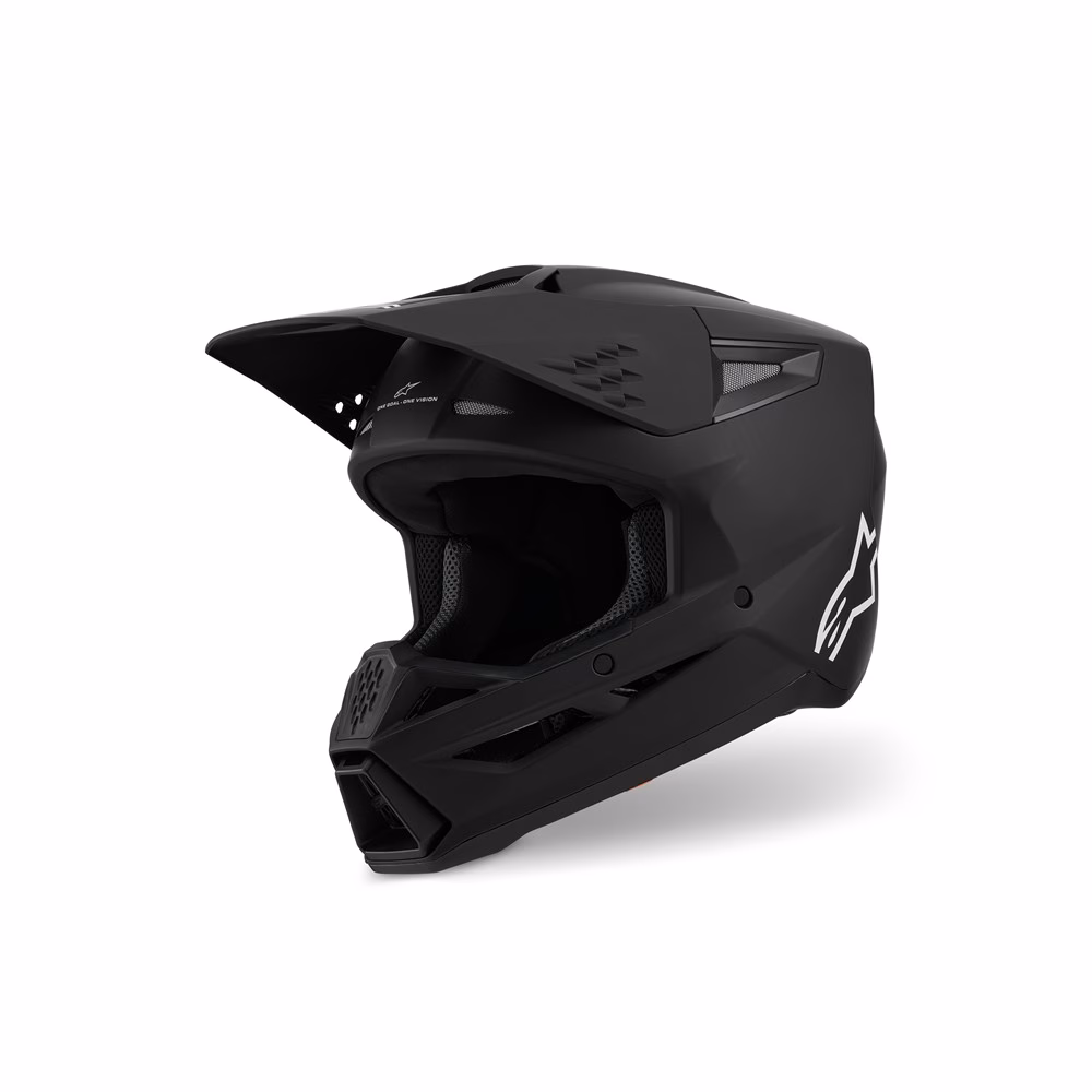 Alpinestars S-M3 Motocross Helmet Matte Black