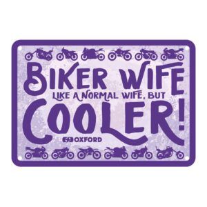 Oxford Garage Metal Sign: "Biker Wife Cooler" - Image 1