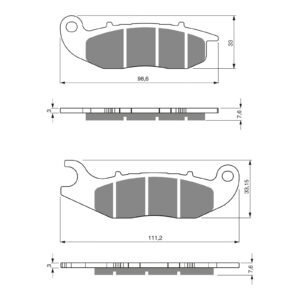 GOLDfren Brake Pads GF278 - K5 - Image 1