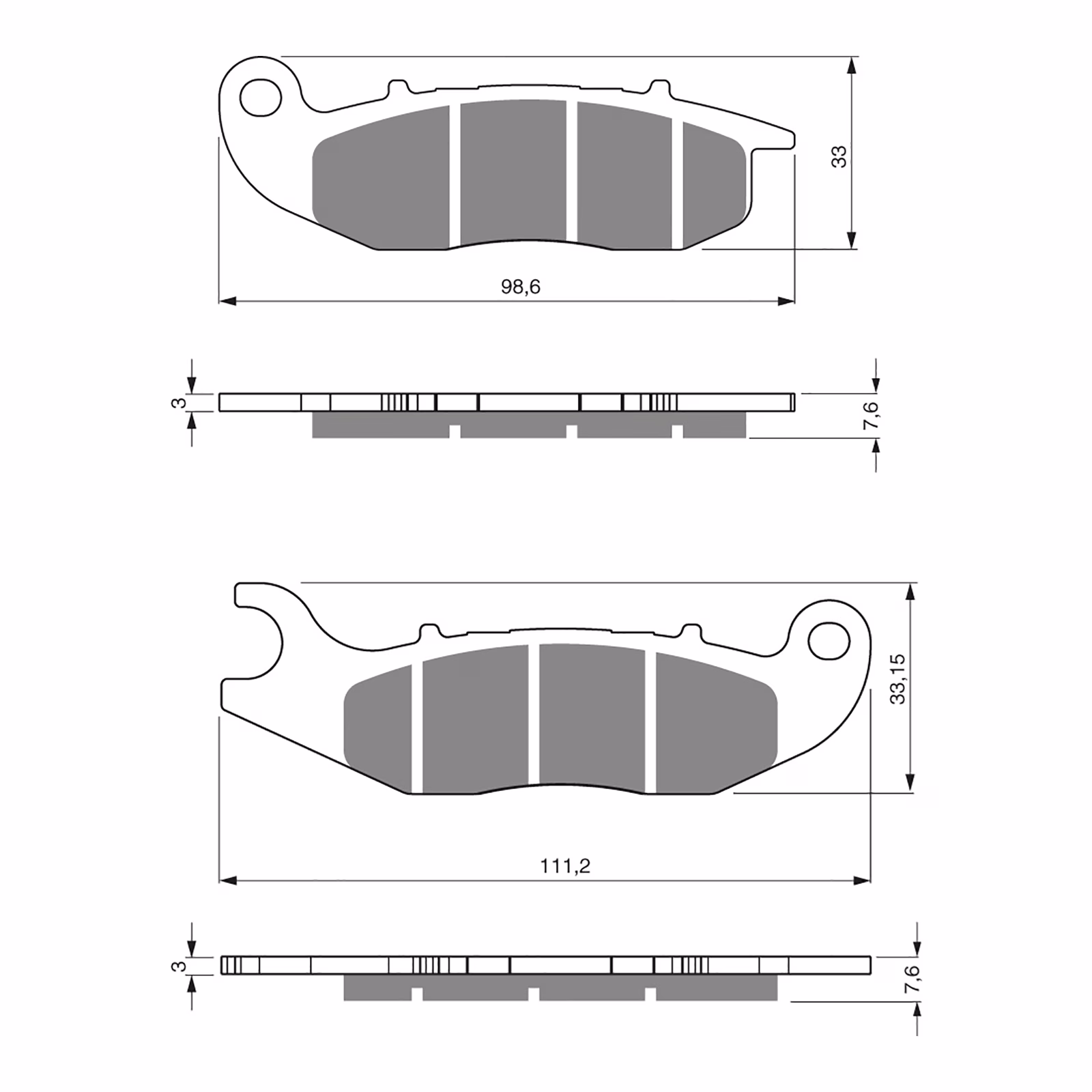 GOLDfren Brake Pads GF278 - K5 - Image 1
