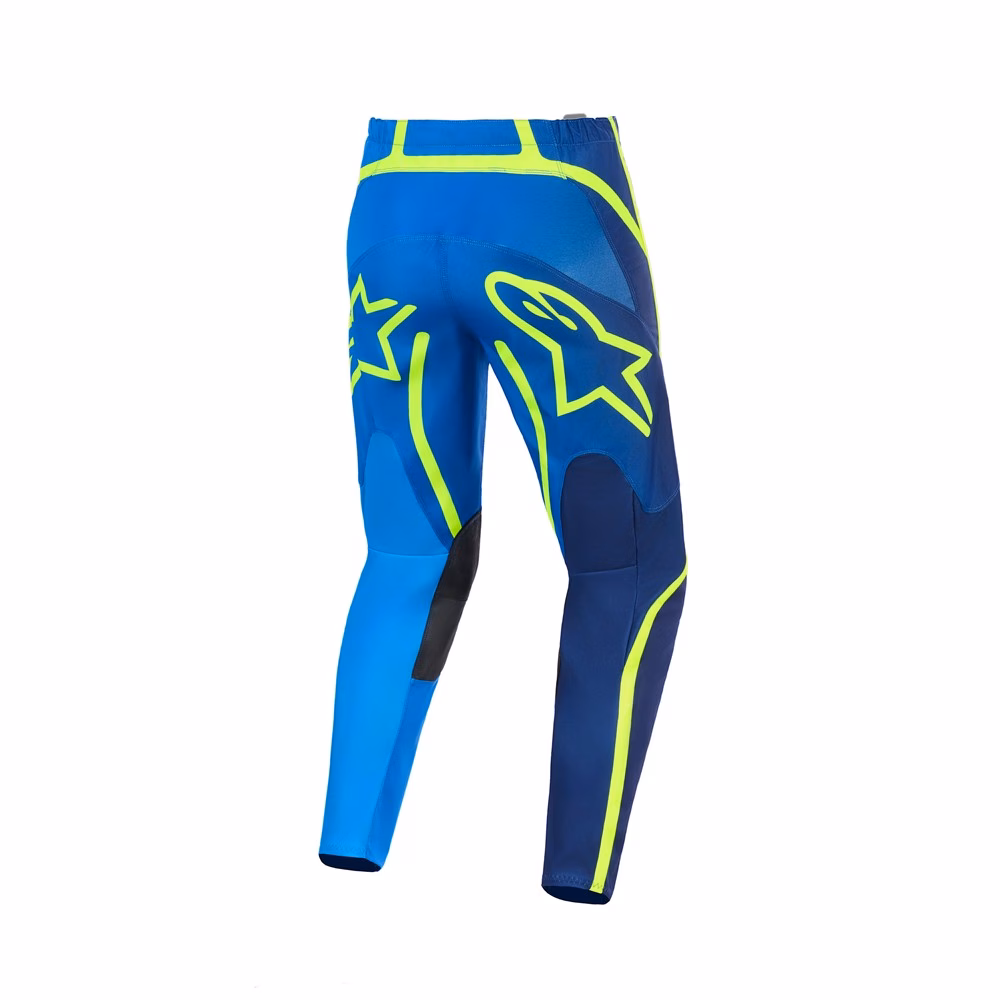 Alpinestars Fluid Apex Motocross Pants Blue/Yellow Fluoro