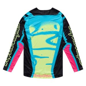 Troy Lee Designs SE Ultra Membrane Motocross Jersey Black/Glo Yellow - Image 2