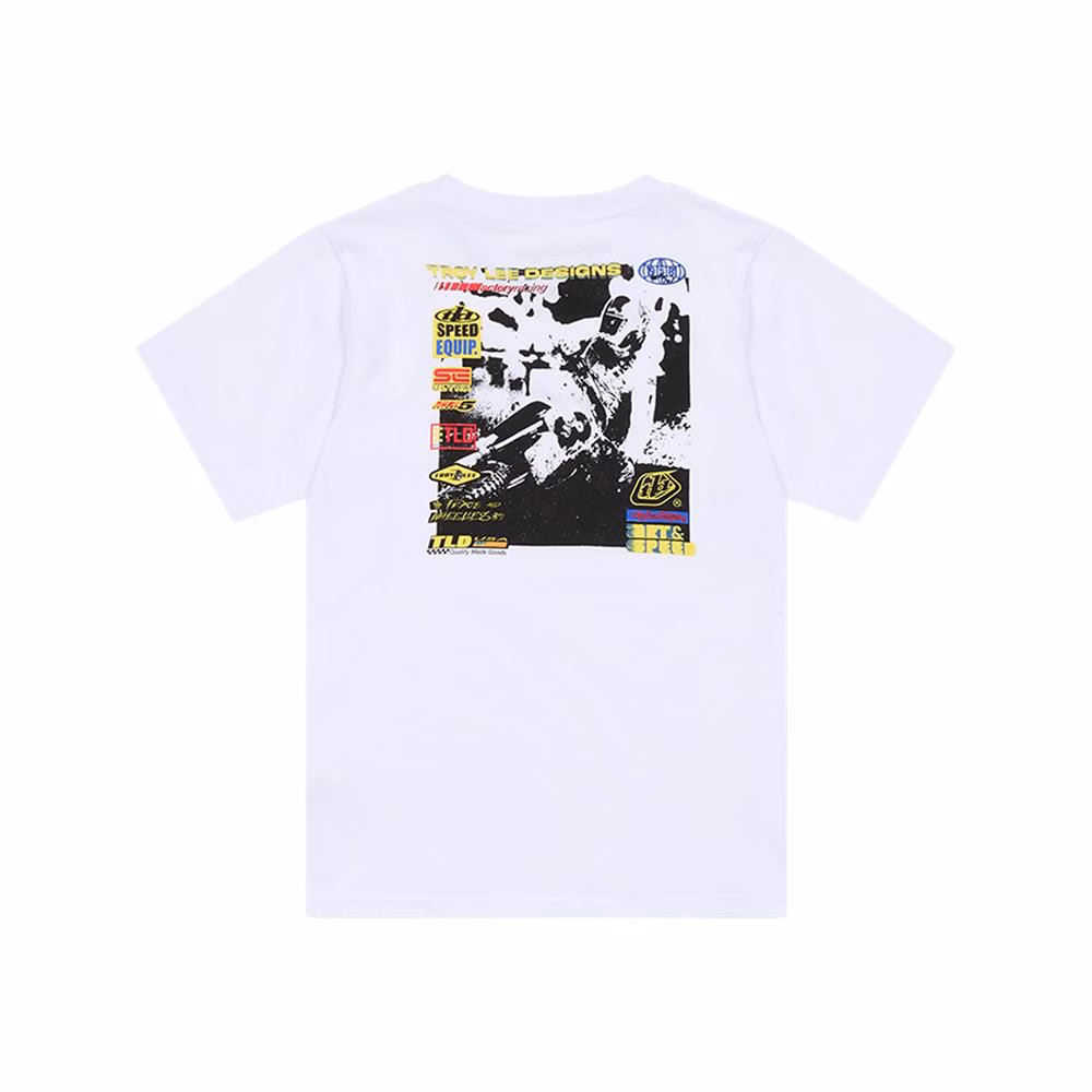 Troy Lee Designs Overlord Tee Youth White