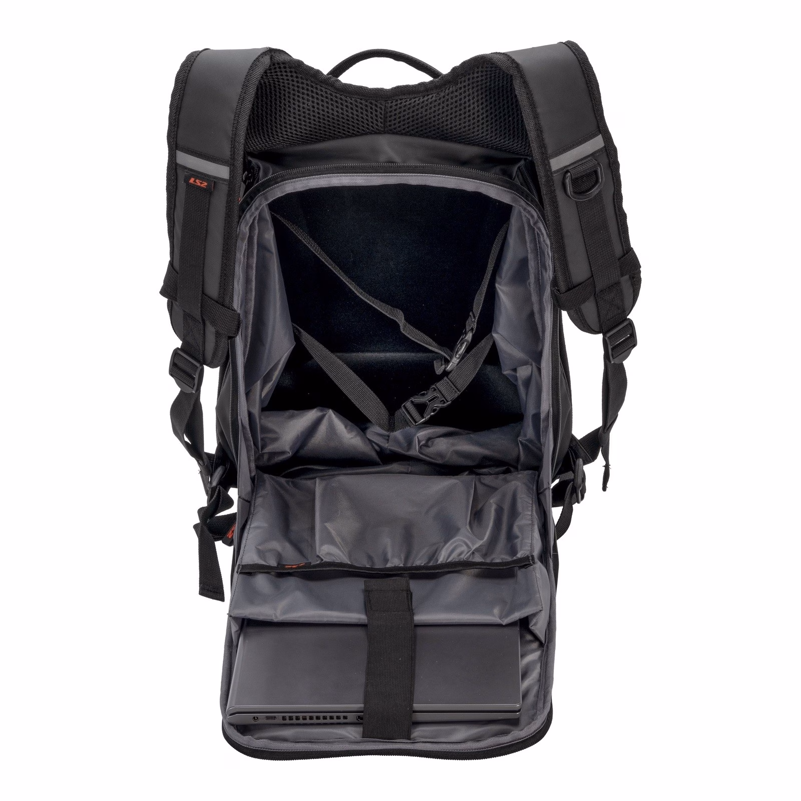 LS2 Shield Backpack Black 25L - Image 4