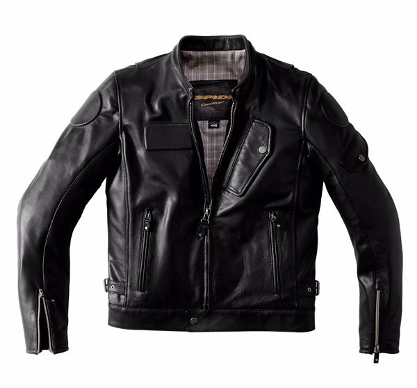 Spidi Fandango Cruiser Leather Road Jacket Black