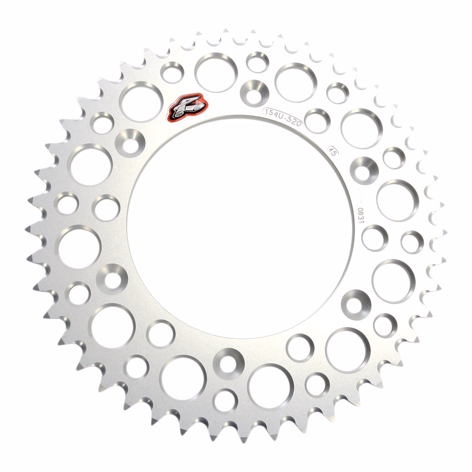 Renthal Sprocket Rear Silver 47T Alloy 7075 T6 Grooved Honda - Image 1