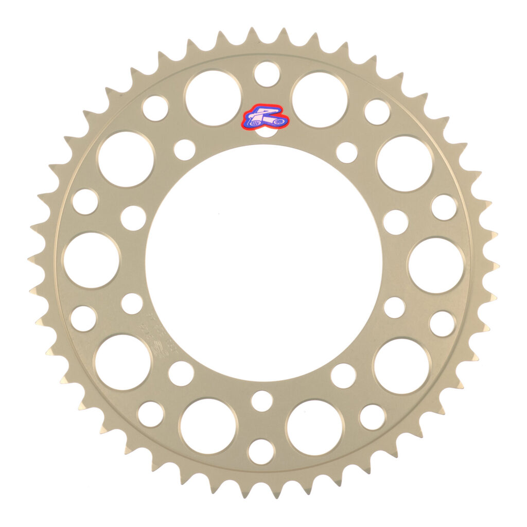 Renthal Sprocket Rear Silver 46t Alloy 7075 T6 Grooved Suzuki