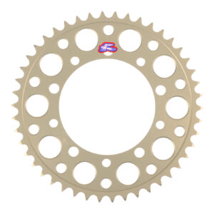 Renthal Sprocket Rear Silver 46t Alloy 7075 T6 Grooved Suzuki - Image 1