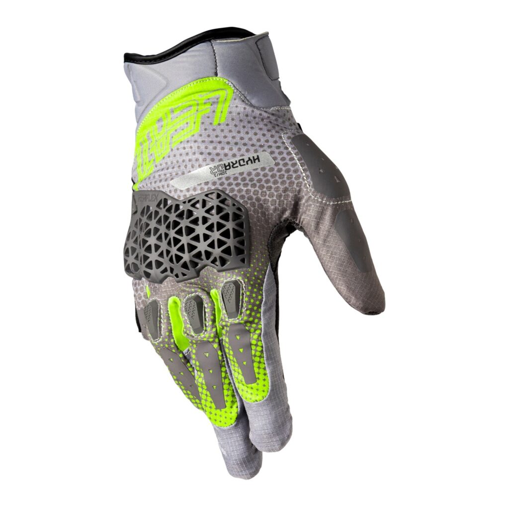 Leatt 5.5 ADV HydraDri Adventure Gloves (Short) Grey / Hi-Viz