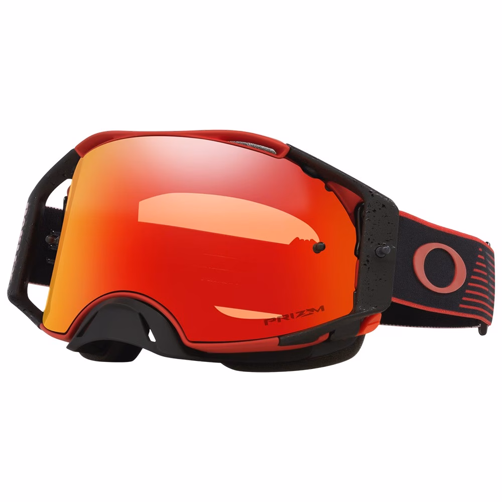 Oakley Airbrake MX Goggle Red Motion w/ Prizm MX Torch Iridium Lens