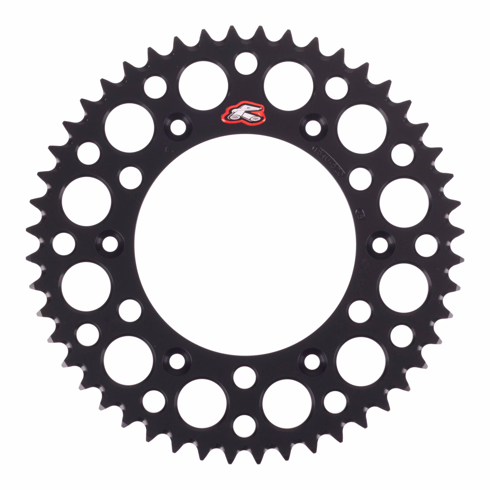 Renthal Sprocket Rear Black 48T Alloy 7075 T6 Grooved - Image 1