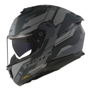 LS2 FF808 Stream II Shadow Road Helmet Matte Titanium / Grey - Image 3