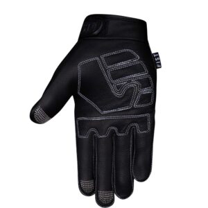 Fist Road Warrior Full Grain Leather Road Gloves Black - Image 2