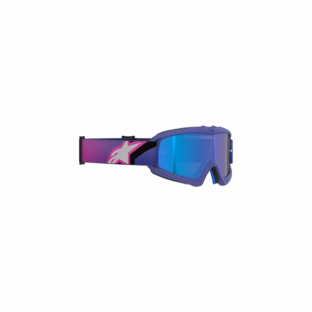 Alpinestars Vision Youth Corp Goggle Purple Fluoro/Pink - Mirror Blue Lens