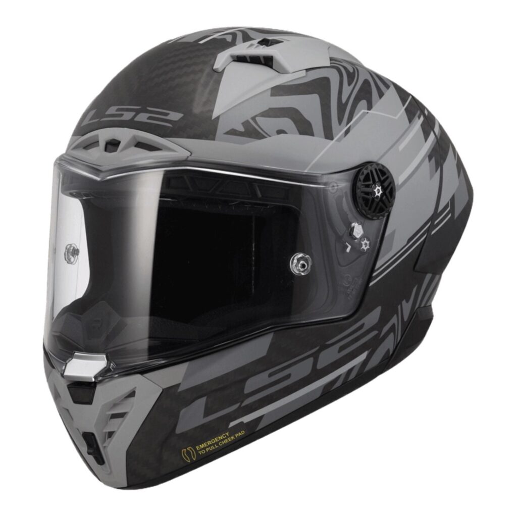 LS2 FF805GP Thunder GP Aero Polar Road Helmet Black/Silver
