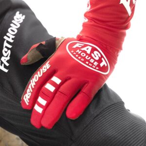 Fasthouse Speed Style Ramble Motocross Gloves Red - Image 5