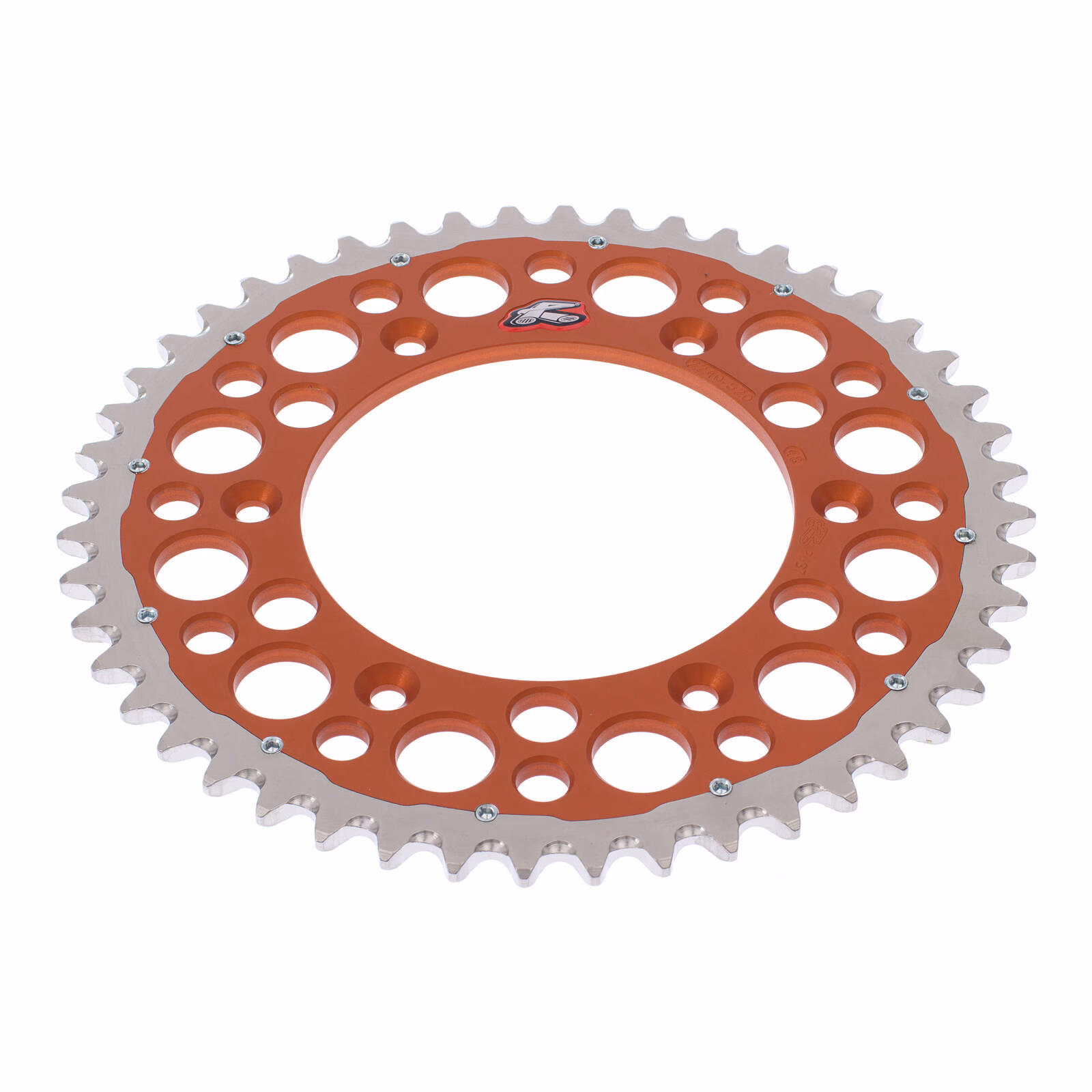 Renthal Sprocket Twinring Orange 48T Bi-metal Grooved - Image 2