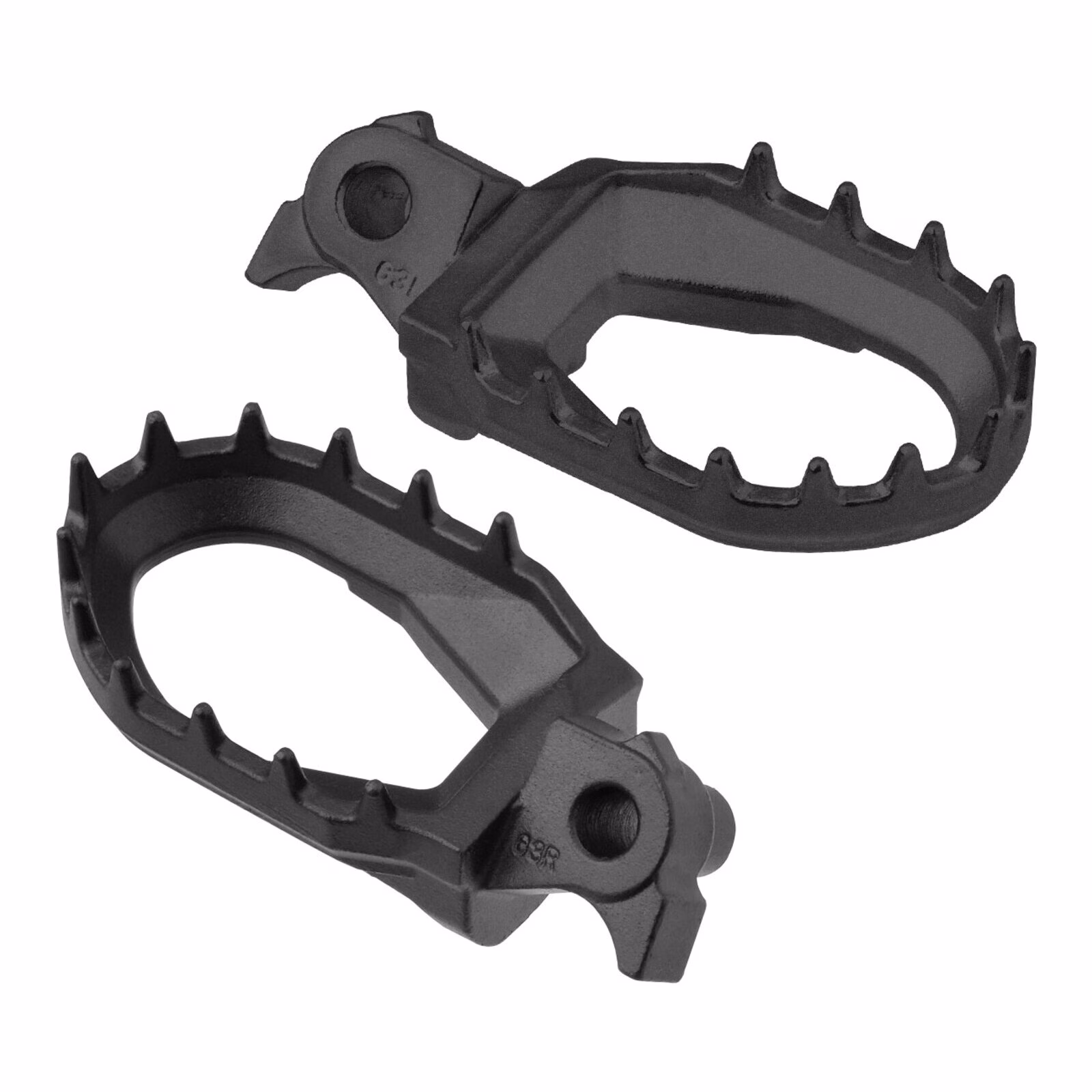 Zeta Max Foot Pegs 2-Stroke Yamaha YZ - Black - Image 1