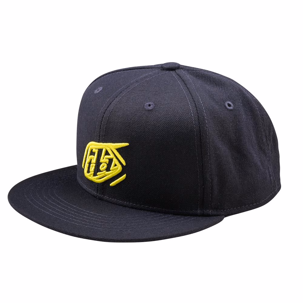 Troy Lee Designs Badge Flat Bill Snapback Navy