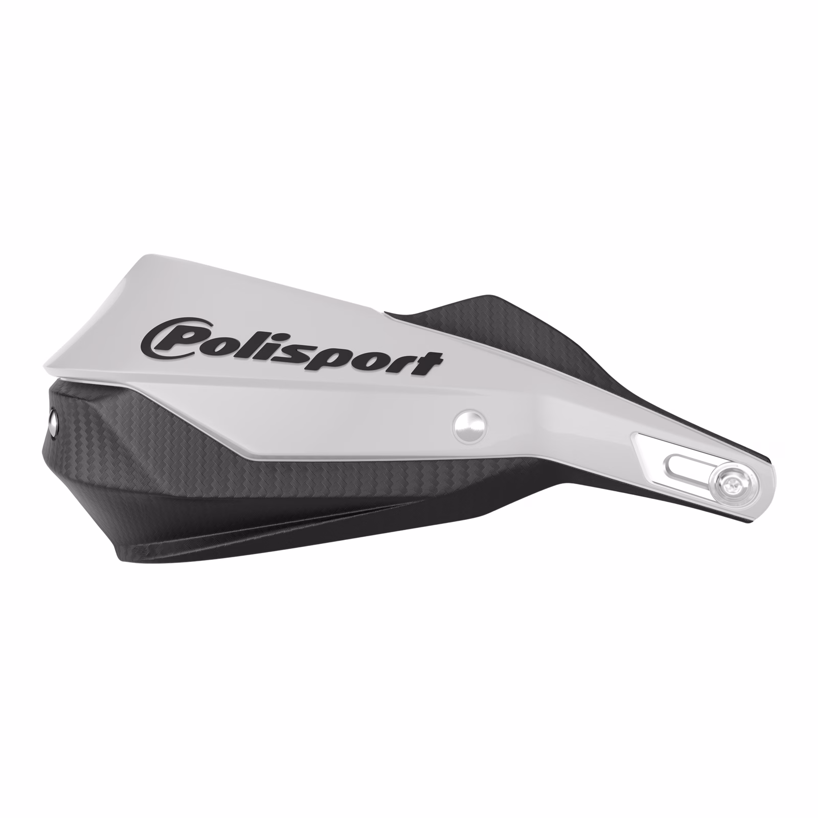 Polisport Trail Blazer Handguard with Metal Bar - Black / White - Image 1