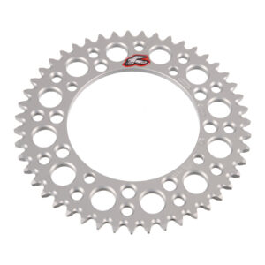 Renthal Sprocket Rear Silver 47T Alloy 7075 T6 Grooved - Image 2