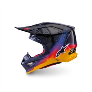 Alpinestars Supertech S-M10 Black Hole LE Motocross Helmet Black Burst Gloss - Image 2