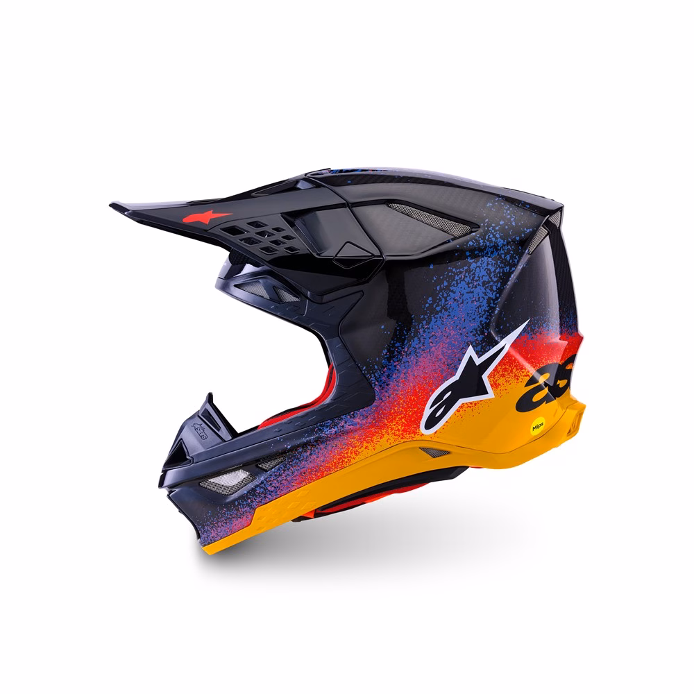 Alpinestars Supertech S-M10 Black Hole LE Motocross Helmet Black Burst Gloss