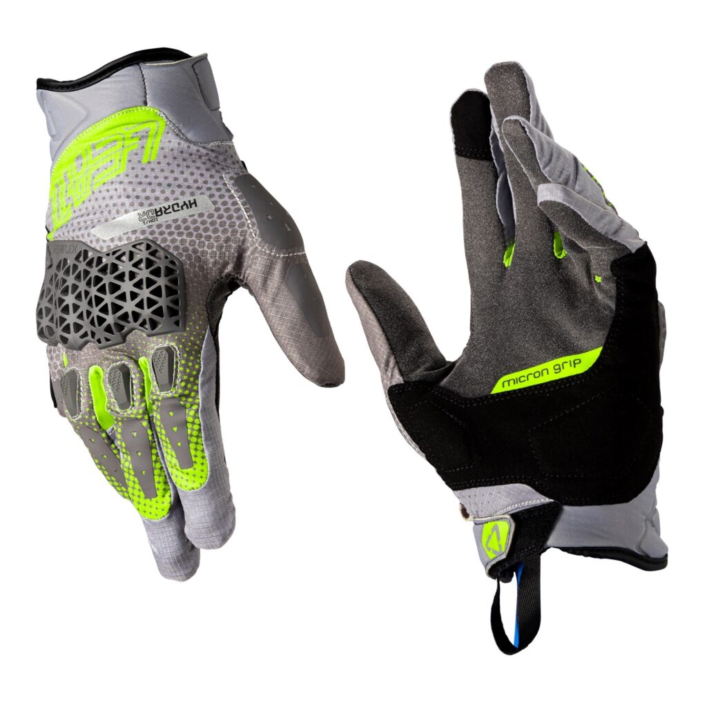 Leatt 5.5 ADV HydraDri Adventure Gloves (Short) Grey / Hi-Viz