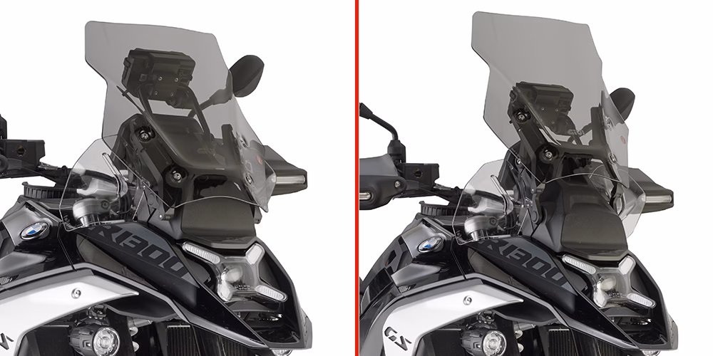 GIVI SCREEN BMW R 1300 GS '24-> SMOKED COMPATIBLE WITH OE RADAR