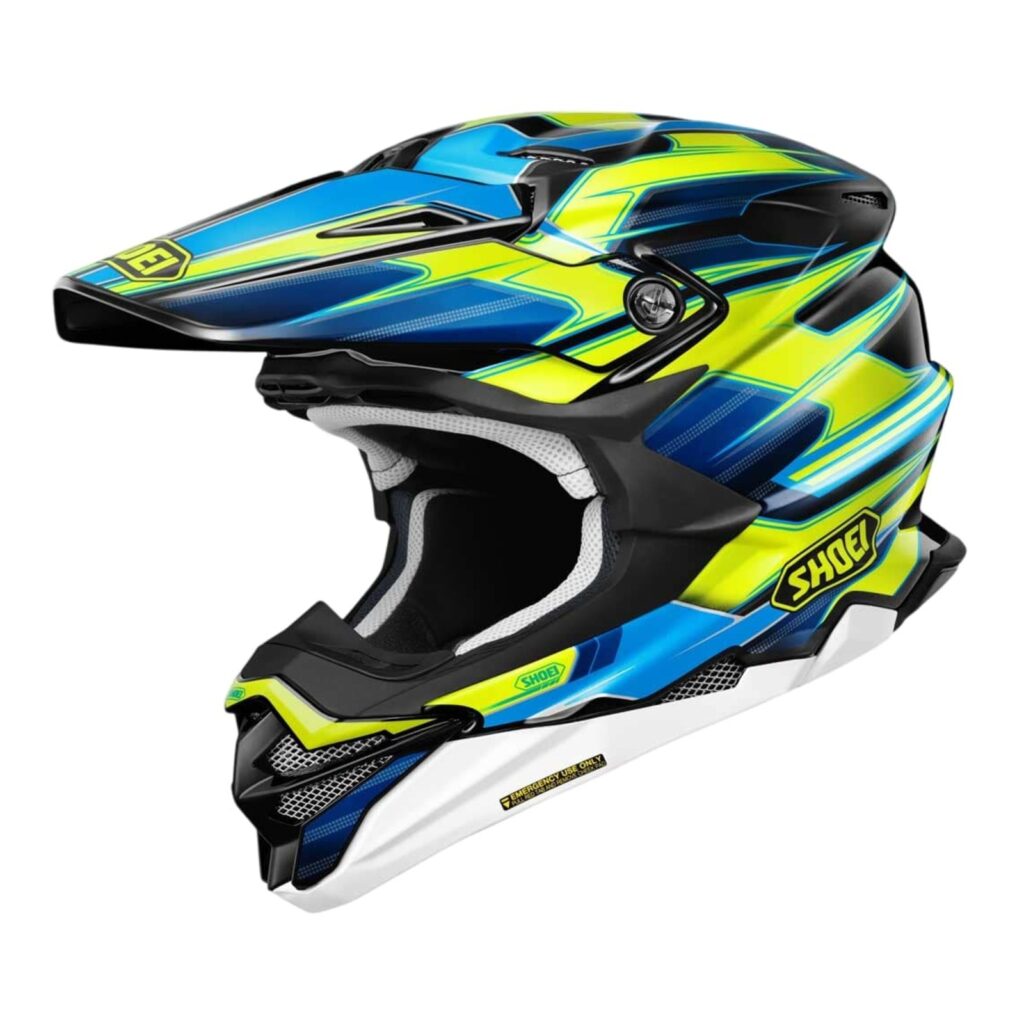Shoei VFX06 M.E.D.S Sparkle Motocross Helmet TC3