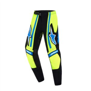 Alpinestars Supertech Nomur Motocross Pants Youth Dark Navy/Yellow Fluoro/UCLA Blue - Image 1
