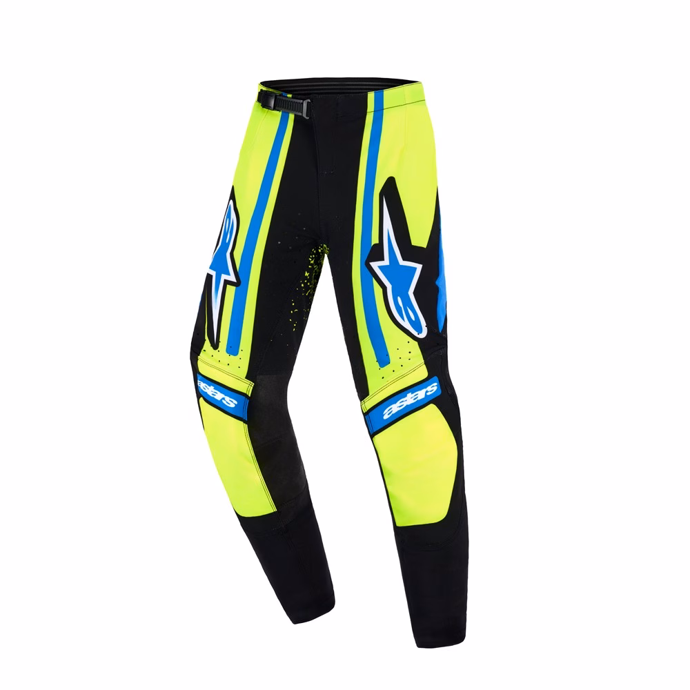 Alpinestars Supertech Nomur Motocross Pants Youth Dark Navy/Yellow Fluoro/UCLA Blue