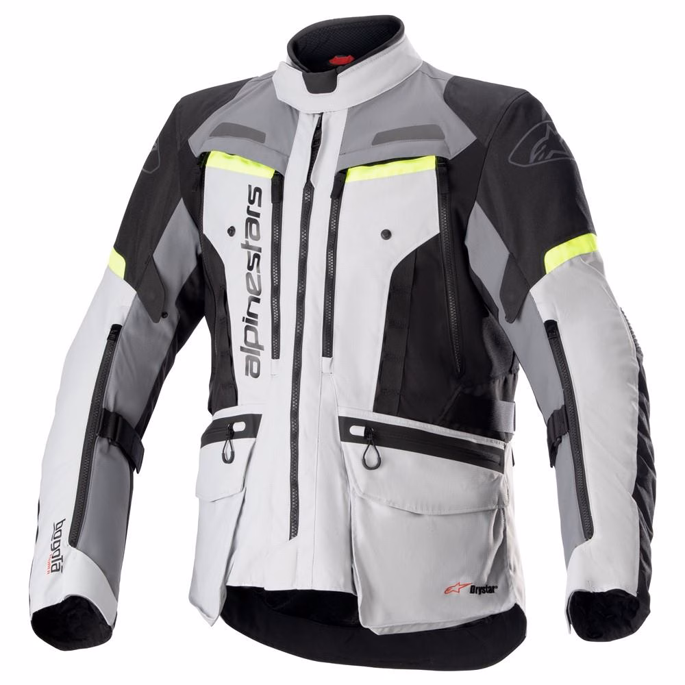 Alpinestars Bogota Pro Drystar Adventure Jacket Ice Grey/Dark Grey/Yellow Fluoro