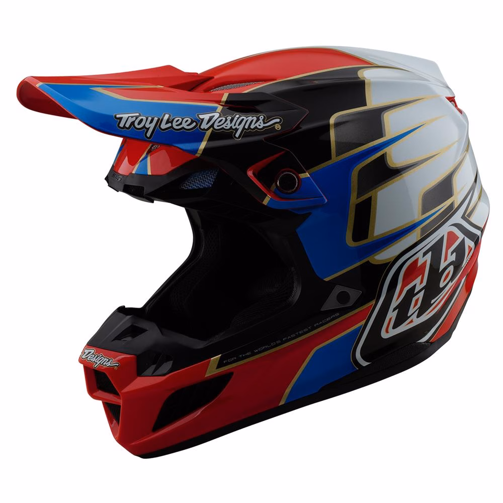 Troy Lee Designs SE5 ECE Composite Motocross Helmet Speed Red