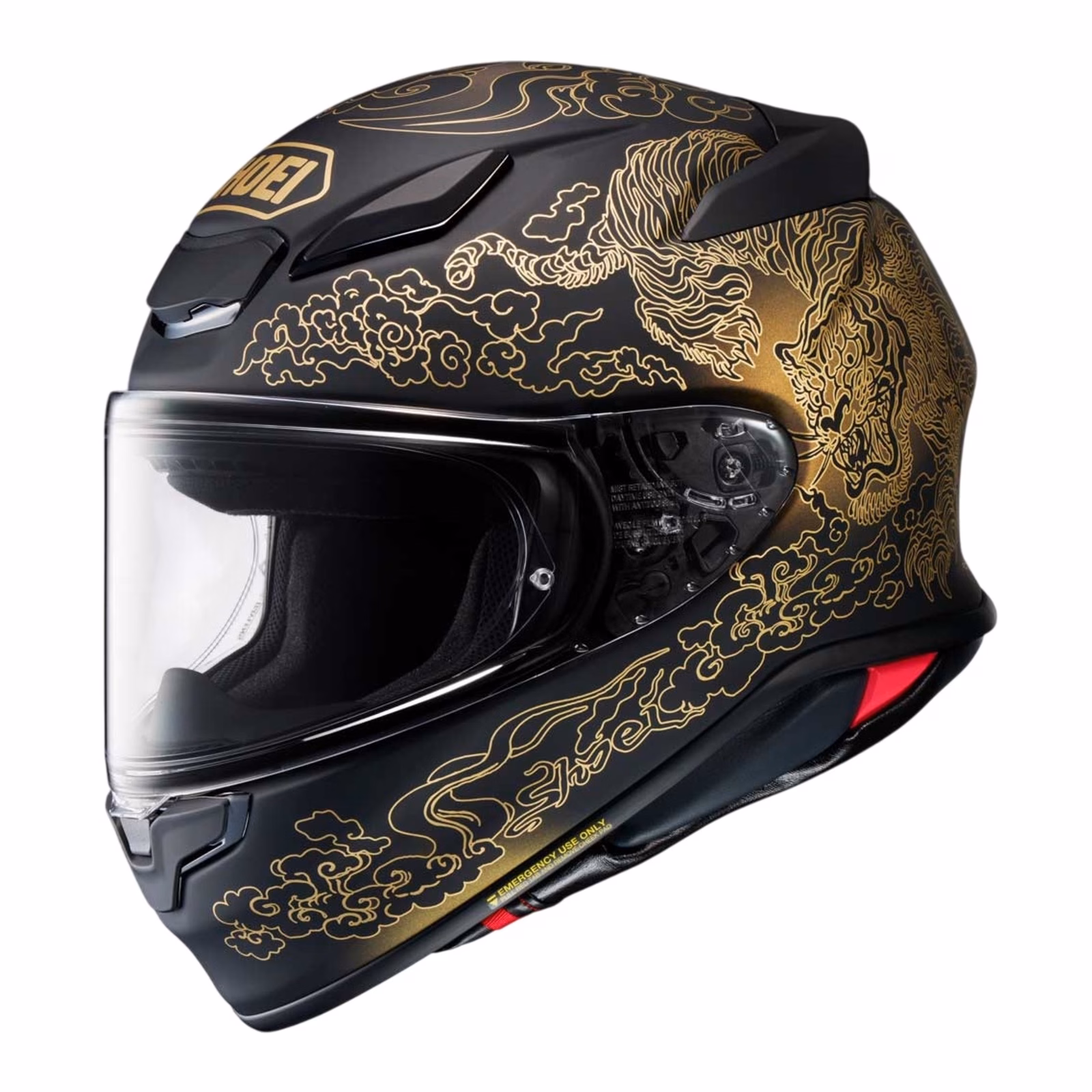 Shoei NXR2 Fearless Road Helmet TC-5 Black/Gold - Image 1