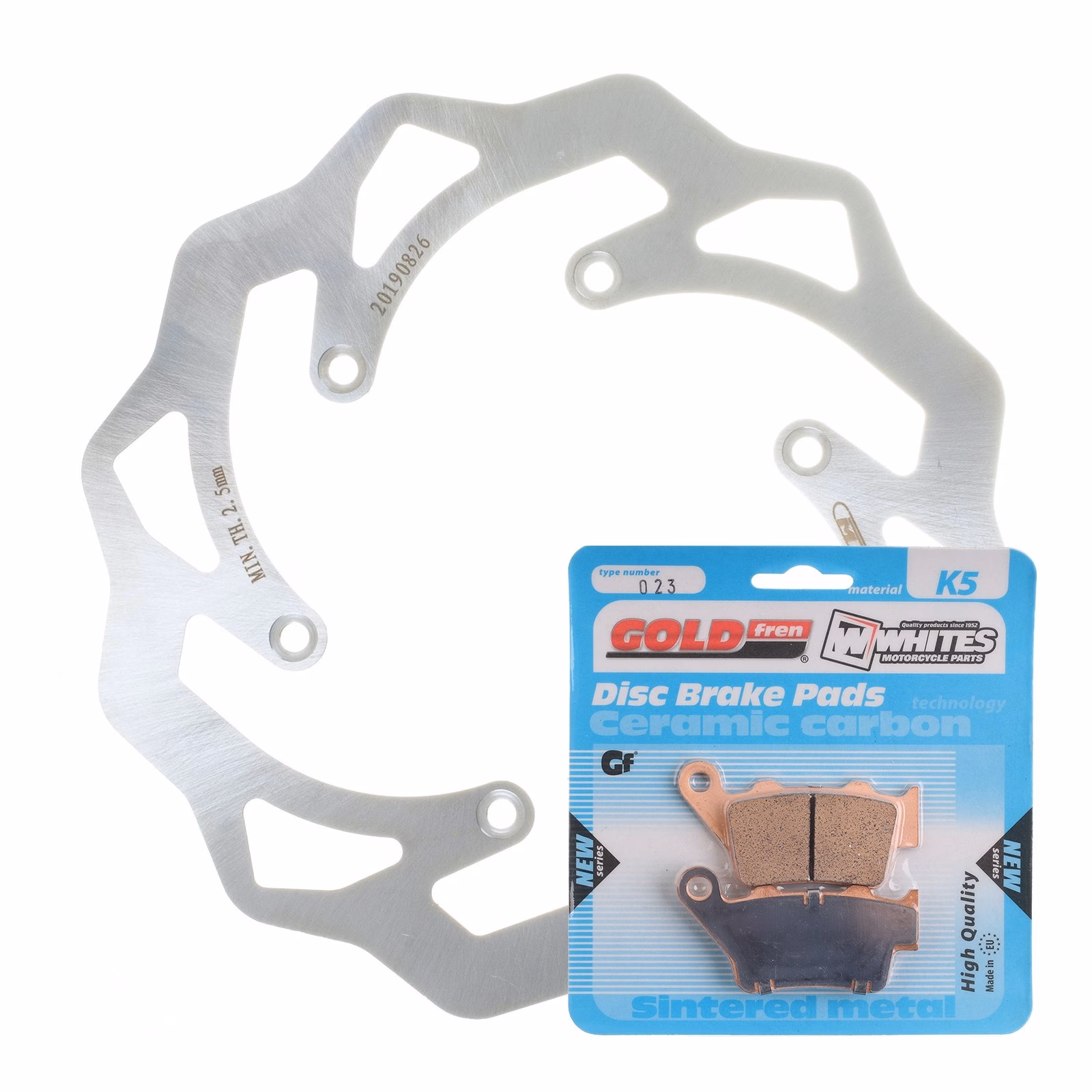 Brake Disc & Pad Rear Kit - KTM 450 EXC '03 - Wave - Image 1