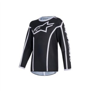 Alpinestars Fluid Apex Motocross Jersey Youth Black/Gray - Image 1