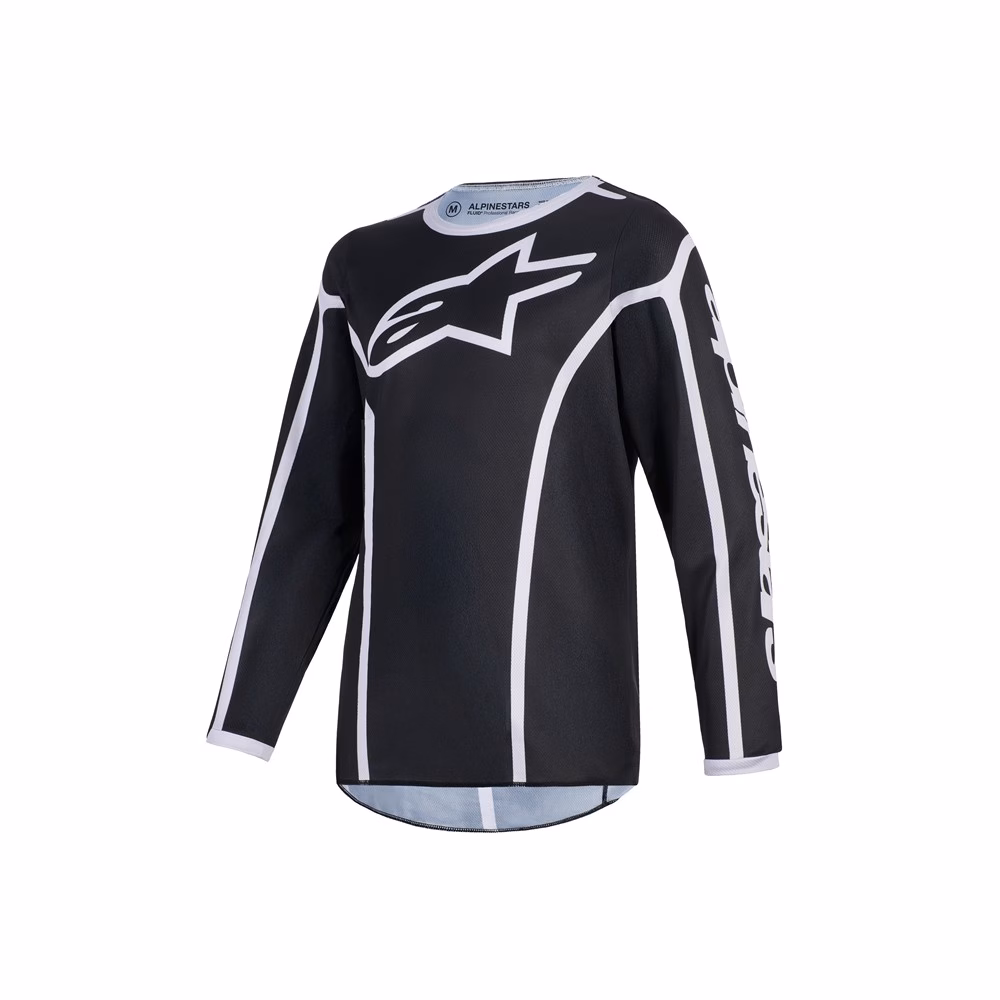 Alpinestars Fluid Apex Motocross Jersey Youth Black/Gray