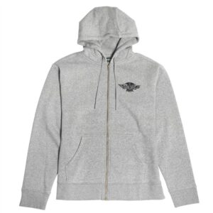 Fasthouse Love Of It Hooded Zip-up Fleece Heather Grey - Image 3
