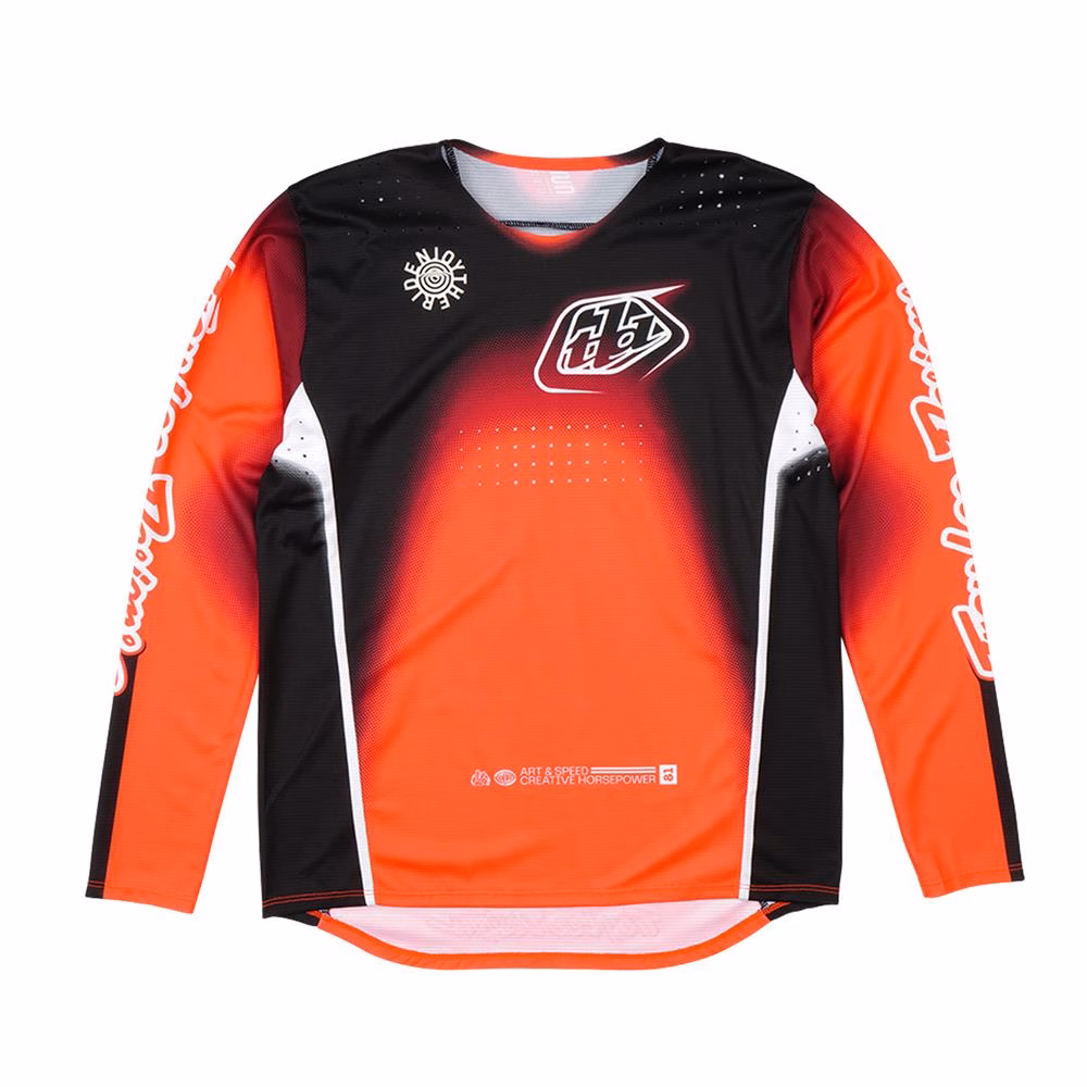 Troy Lee Designs SE Pro Array Motocross Jersey Youth Infra Red/Black