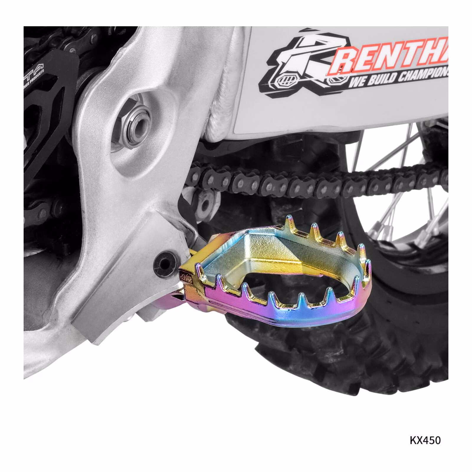 Zeta Max Foot Pegs KX – Oilslick - Image 3