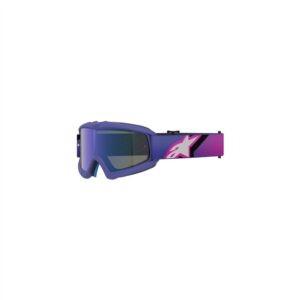 Alpinestars Vision Youth Corp Goggle Purple Fluoro/Pink - Mirror Blue Lens - Image 1