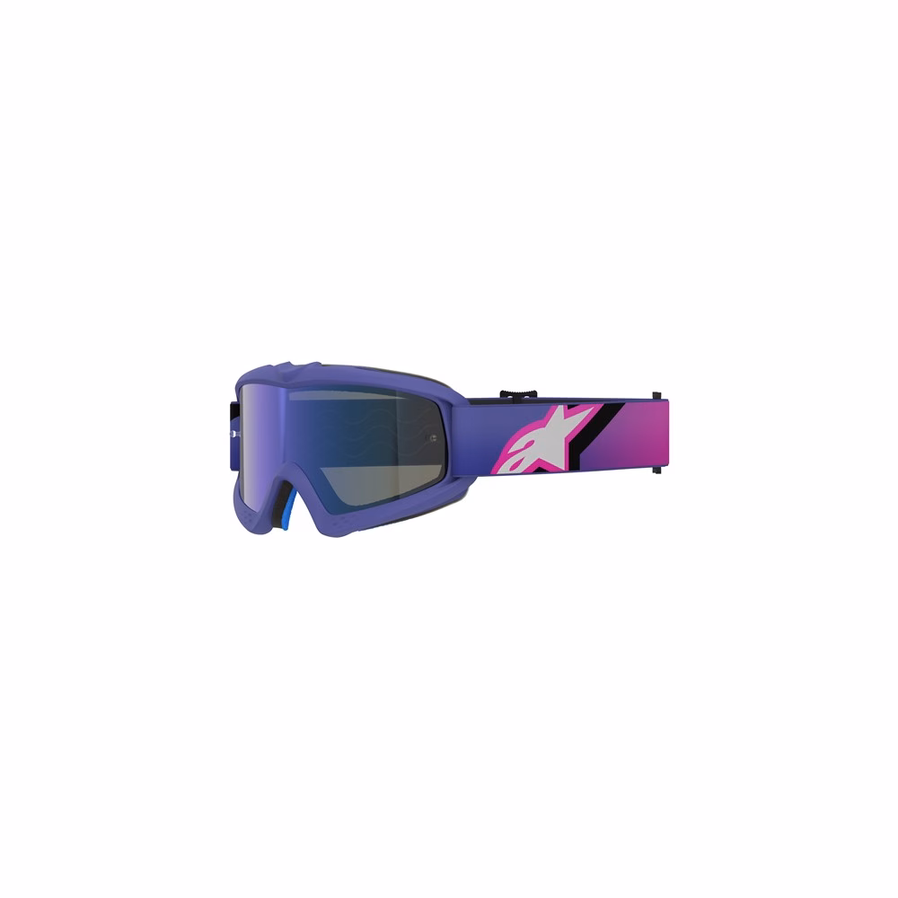 Alpinestars Vision Youth Corp Goggle Purple Fluoro/Pink - Mirror Blue Lens