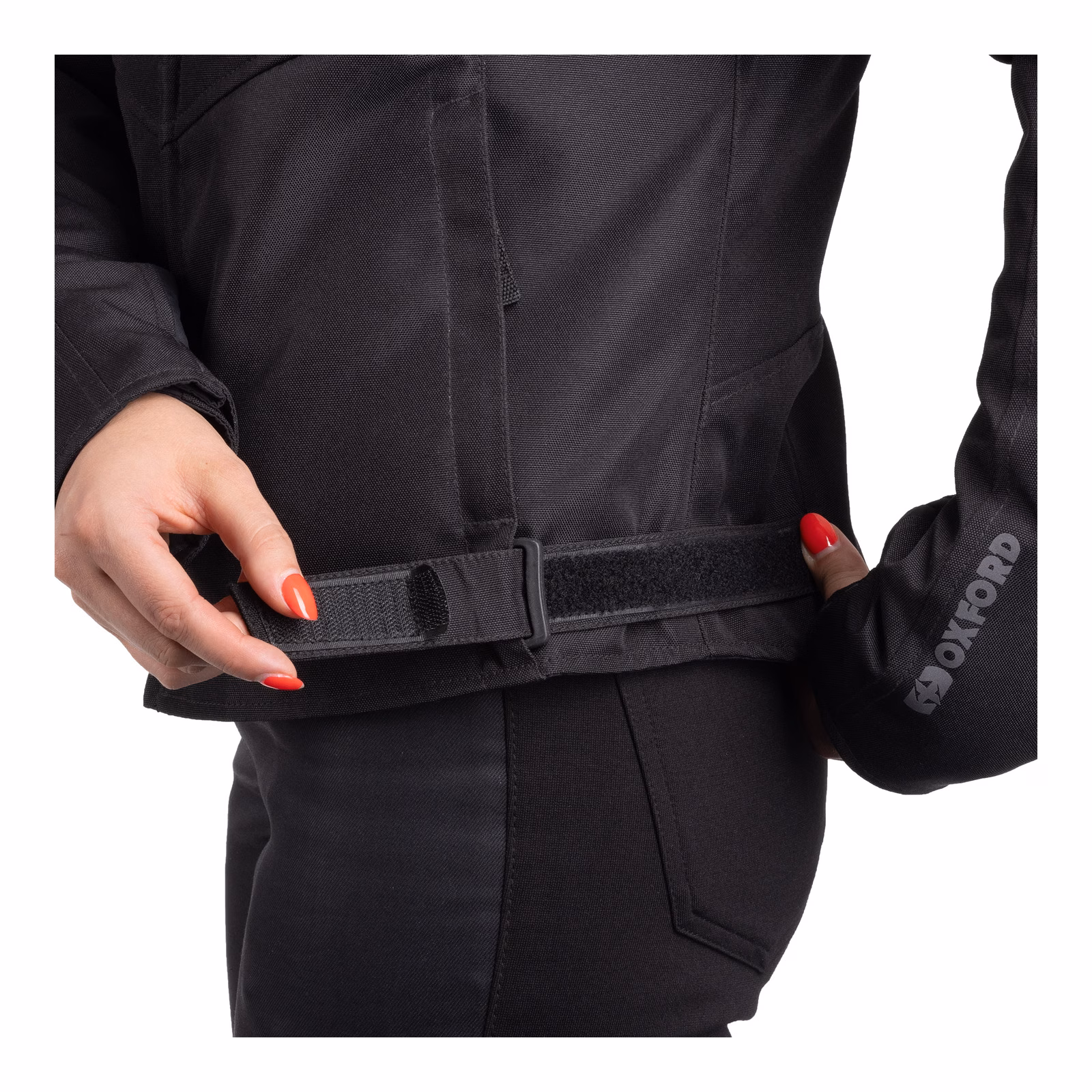 Oxford Valencia 3.0 Waterproof Dry2Dry Women's Textile Road Jacket - Black - Image 12