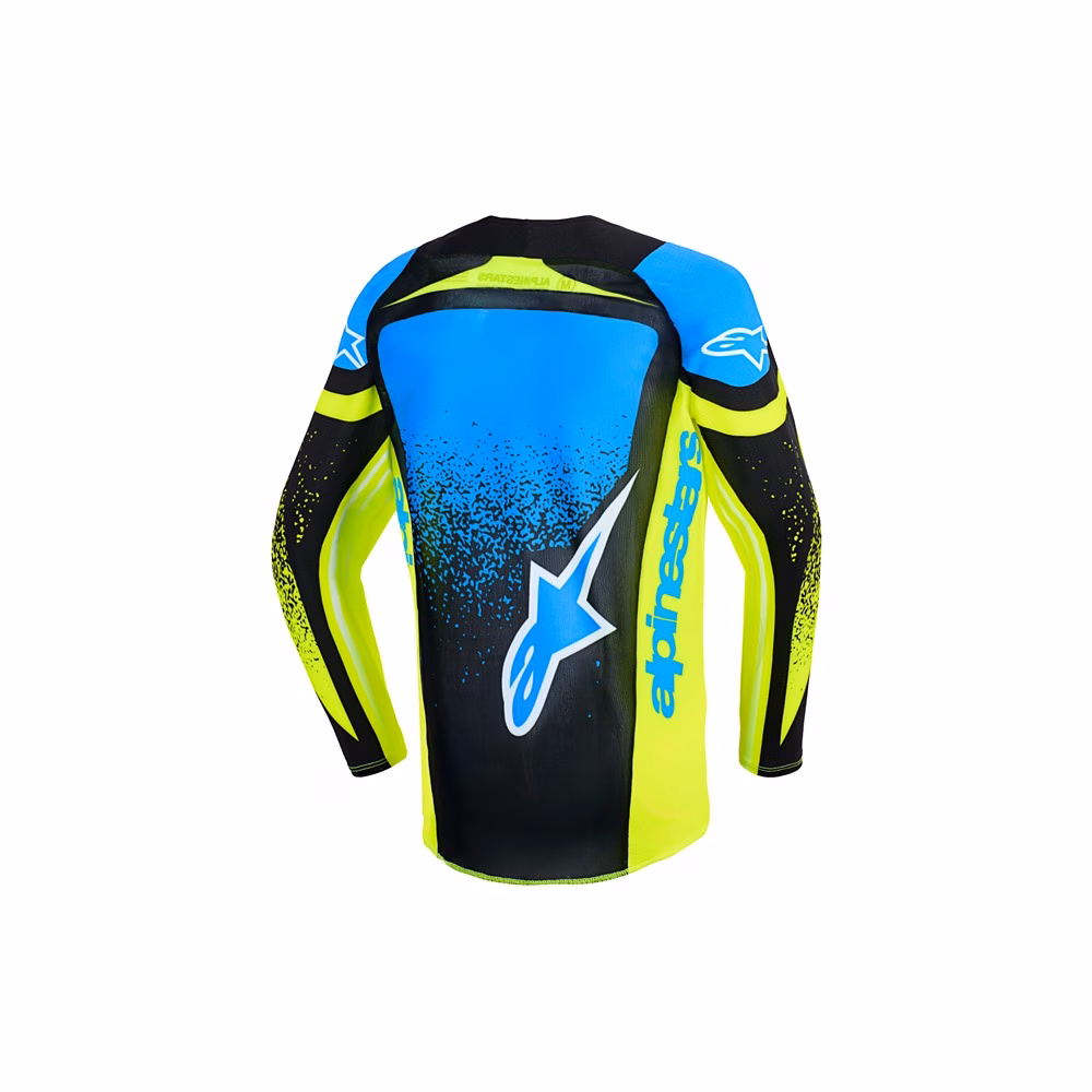 Alpinestars Supertech Nomur Motocross Jersey Youth Dark Navy/Yellow Fluoro/UCLA Blue