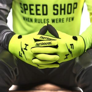 Fasthouse Carbon Eternal Motocross Glove Youth High Viz - Image 4