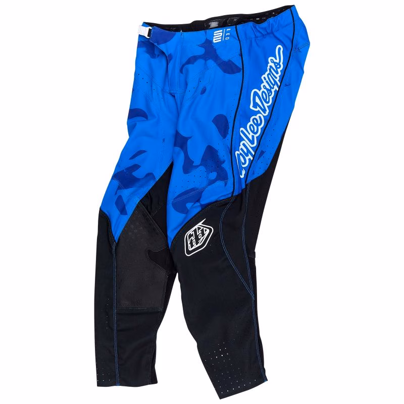 Troy Lee Designs SE Pro Blotted Motocross Pants Bright Blue