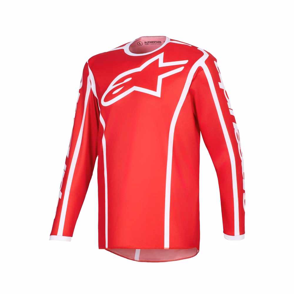 Alpinestars Fluid Apex Motocross Jersey Red/White